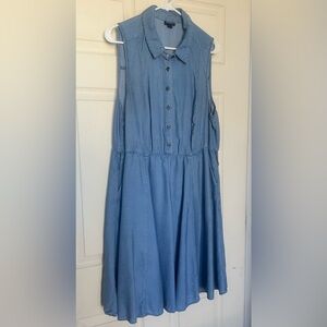 Torrid faux denim shirt dress